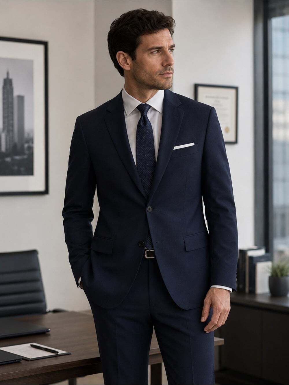 Michael Kors Wool Blazer – Classic Tailored Business Formal | 42R/ Office